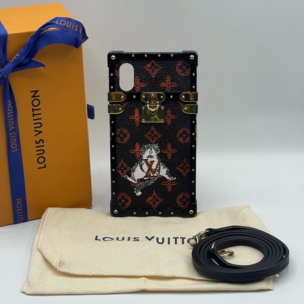 Louis Vuitton x Grace Coddington Catogram Eye Trunk IPhone Case Collector’s Rare
